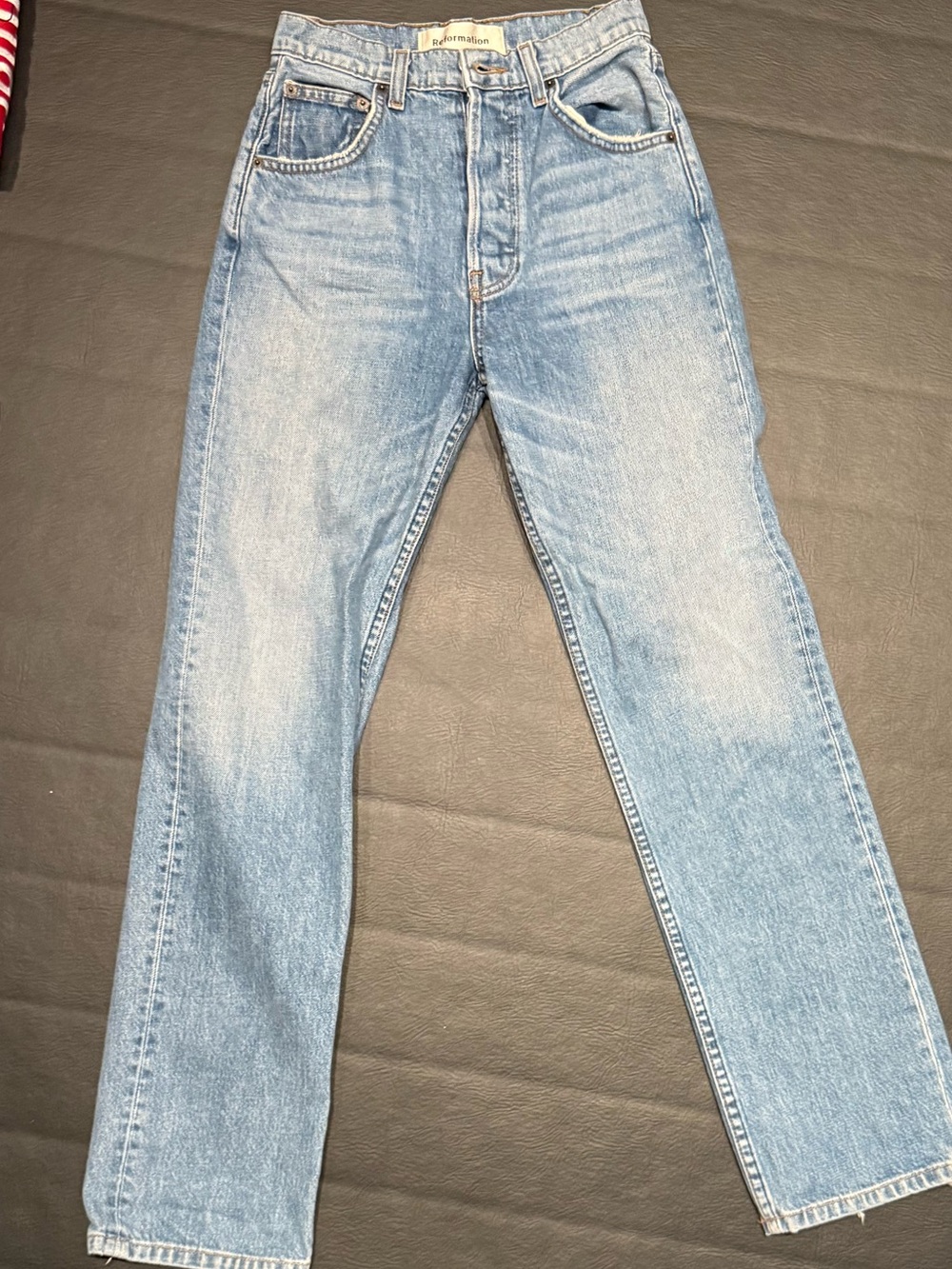 Reformation Cynthia High Rise Straight Jeans size 23